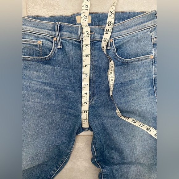 NWT MOTHER The Insider Step Fray Promises to Keep Blue Size 30 - Picture 5 of 9